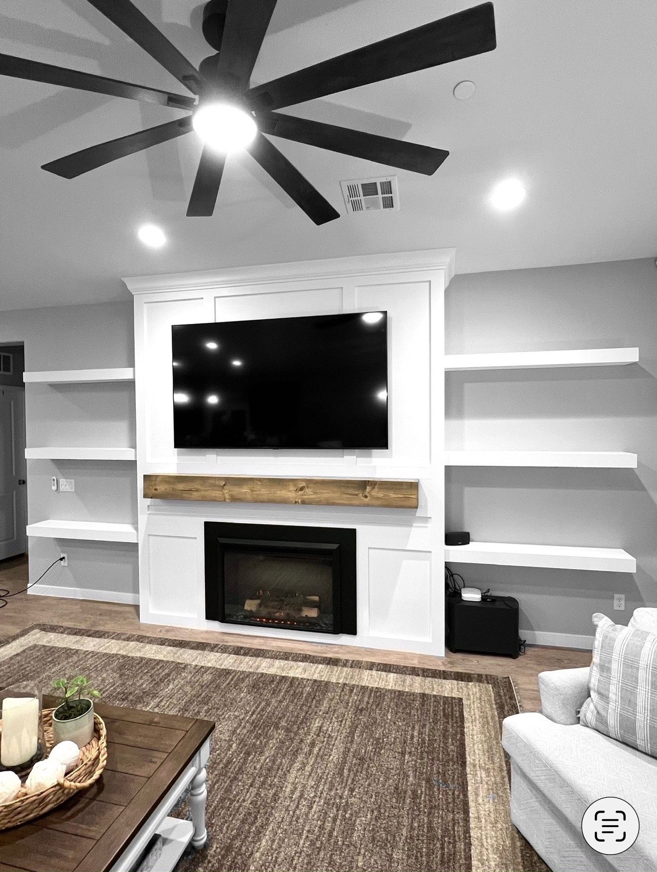 DMY Designs custom fireplace and entertainment wall